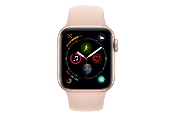Apple Watch S4 40mm (Cellular) Gold Al Case w/ Pink Sand Sports Band - Image 3
