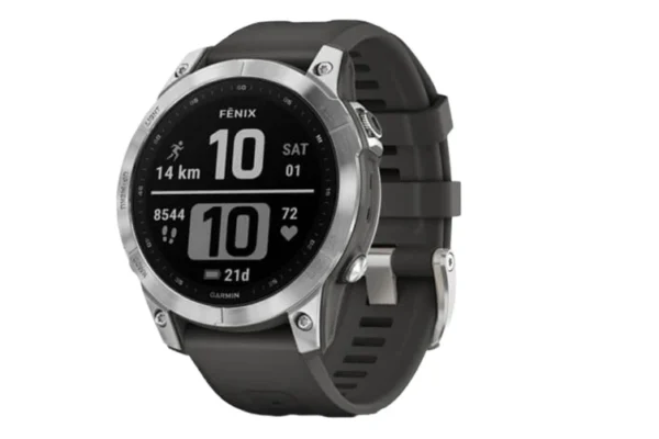 Garmin Fenix 7 GPS Smart Sport Watch (Silver/Graphite Band) - Image 8