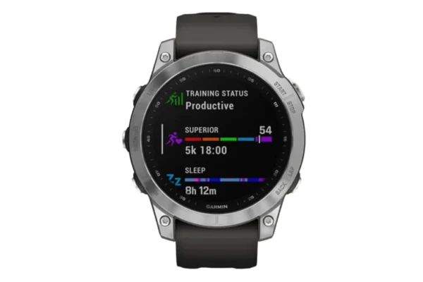 Garmin Fenix 7 GPS Smart Sport Watch (Silver/Graphite Band) - Image 7