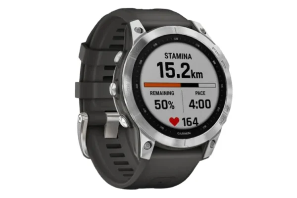 Garmin Fenix 7 GPS Smart Sport Watch (Silver/Graphite Band) - Image 6